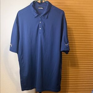 Nike Men's Navy Blue Polo Golf Shirt Size XL